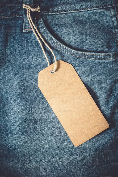 Tag On Jeans Label